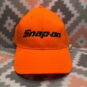 Men's Snap-On Bright Orange Adjustable Baseball Hat NWOT